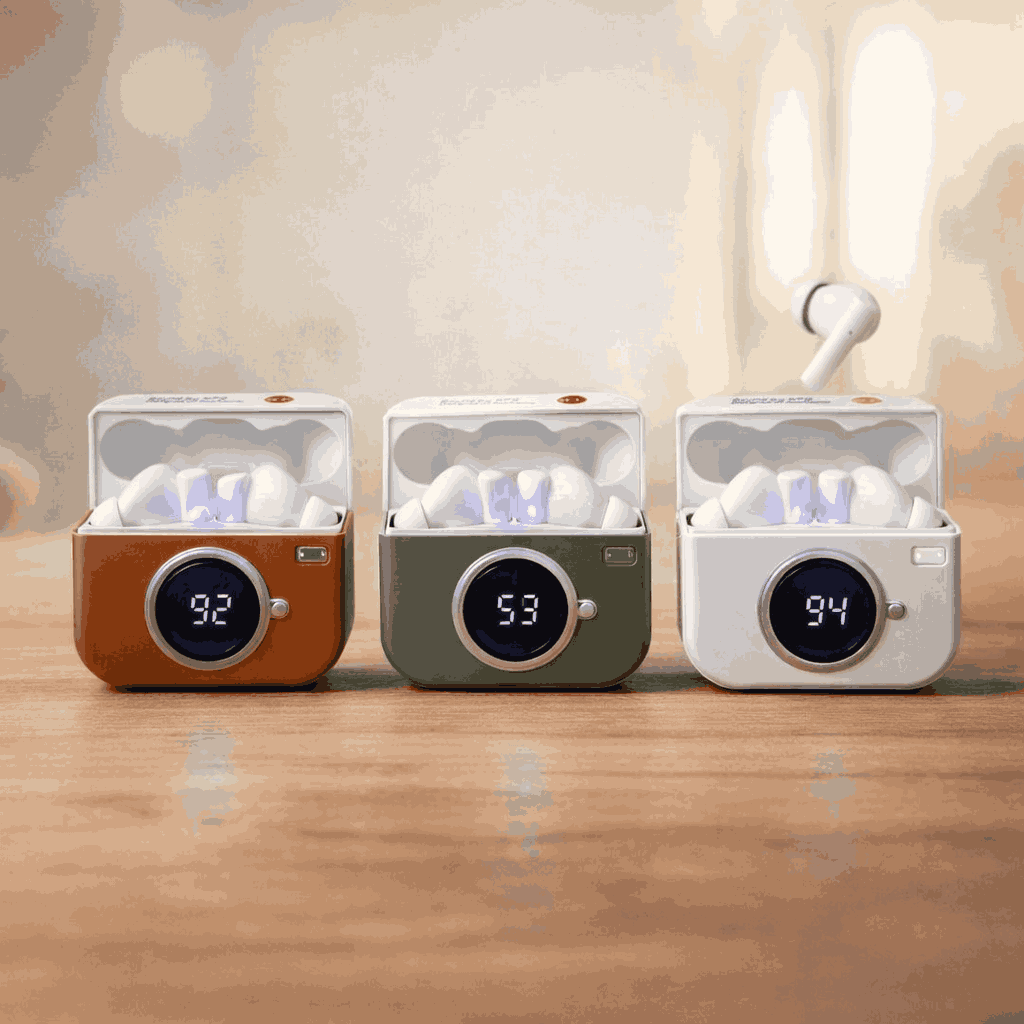 X73 TWS Wireless Earbuds Game Box Edition – True Wireless Stereo Earphones With Retro Retro Console Styling And LED Digital Battery Percentage Display