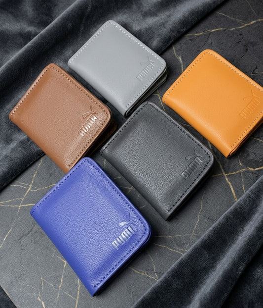 Fashion Slim PU Wallet Card Holder For Men & Women | Compact Cash & Card Purse With ID Window
