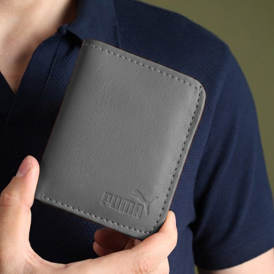 Fashion Slim PU Wallet Card Holder For Men & Women | Compact Cash & Card Purse With ID Window