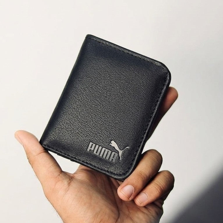 Fashion Slim PU Wallet Card Holder For Men & Women | Compact Cash & Card Purse With ID Window