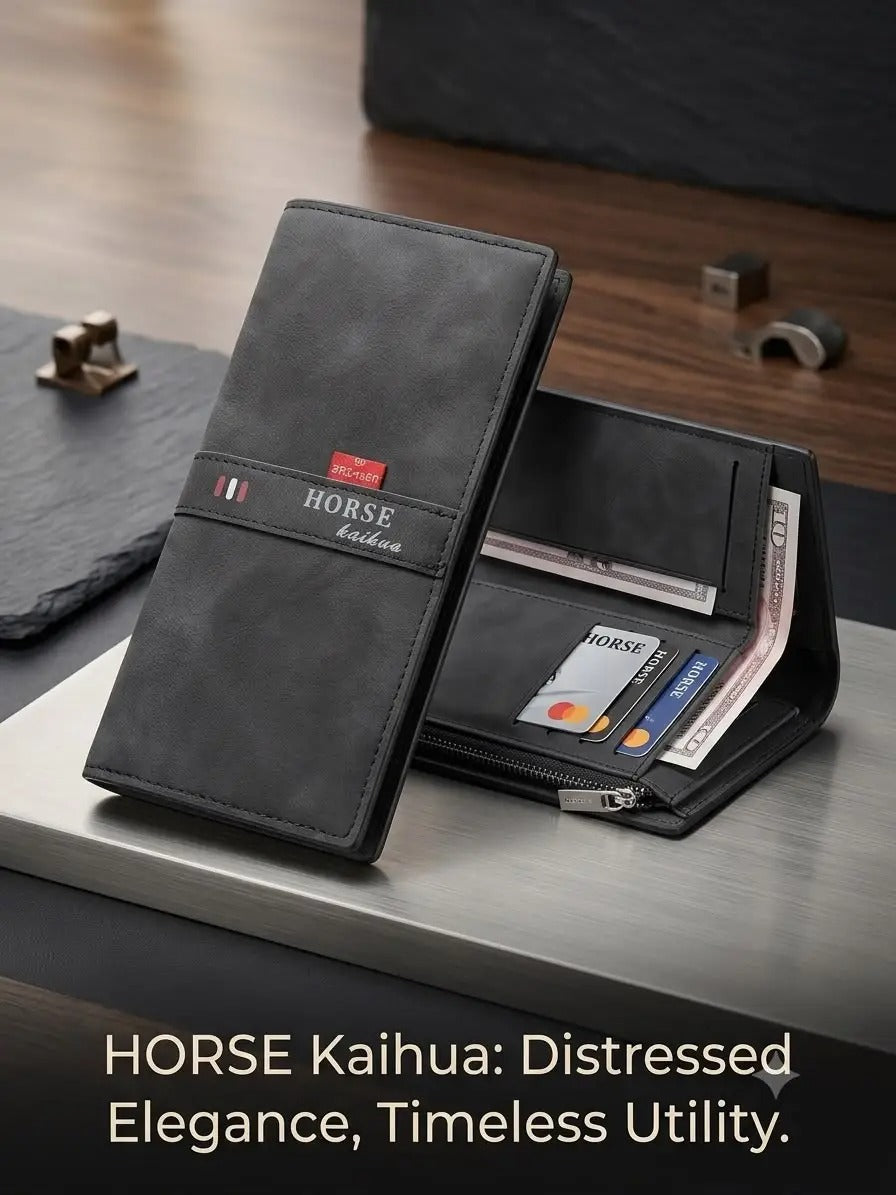 Imperial Horse Wallet For Men Bifold Card Holder Cash Pocket Coin Pocket Premium Men's Wallet