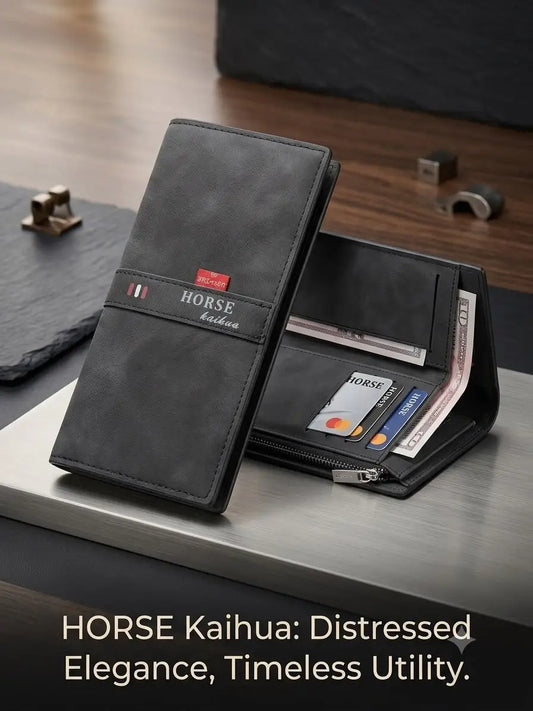 Imperial Horse Wallet For Men Bifold Card Holder Cash Pocket Coin Pocket Premium Men's Wallet