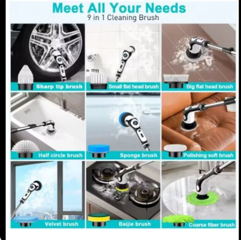 9-In-1 Multi-Function Electric Cleaning Brush Ⓢ