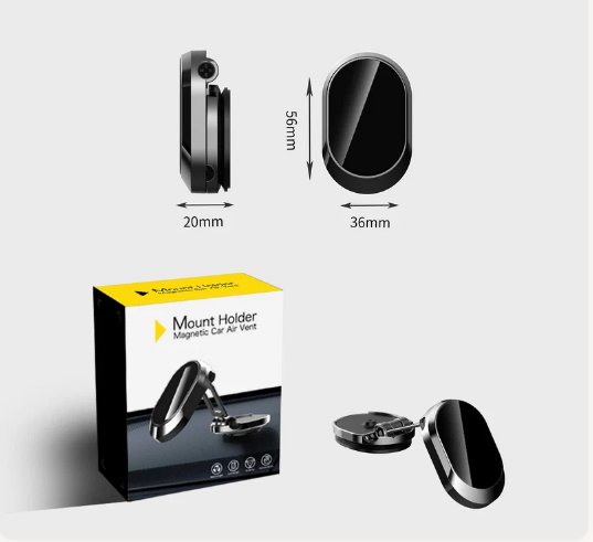 Car Folding Magnetic Phone Holder 360 Rotation