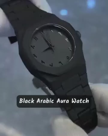 Black Aura Arabic Watch